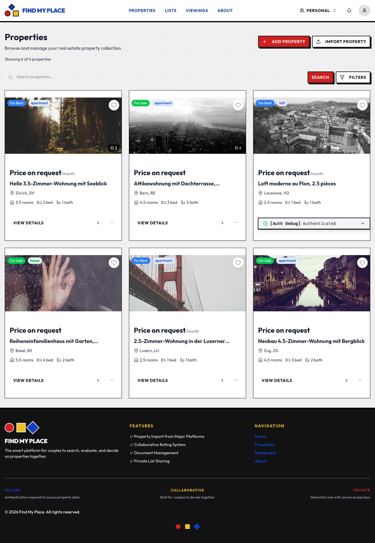 Browse your shortlist